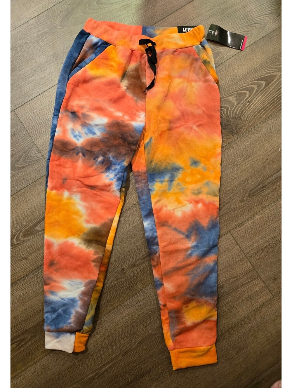 PINK tye dye sweatpants